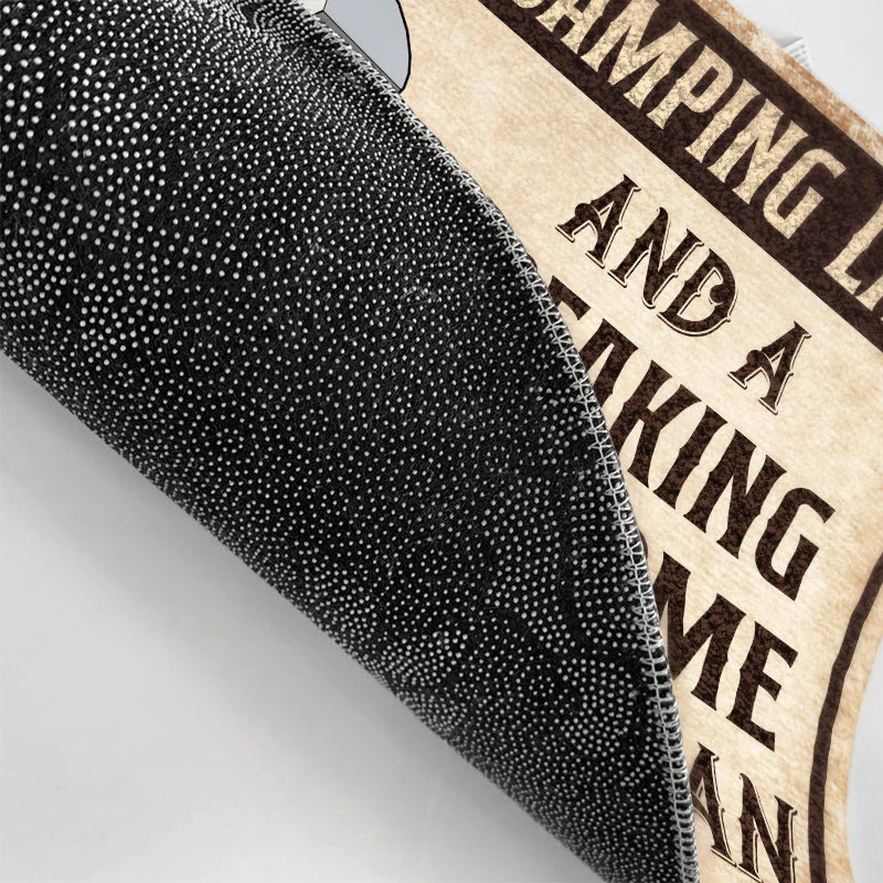 Super Sexy Camping Lady Freaking Awesome Camping Man - Personalized Camping Doormat