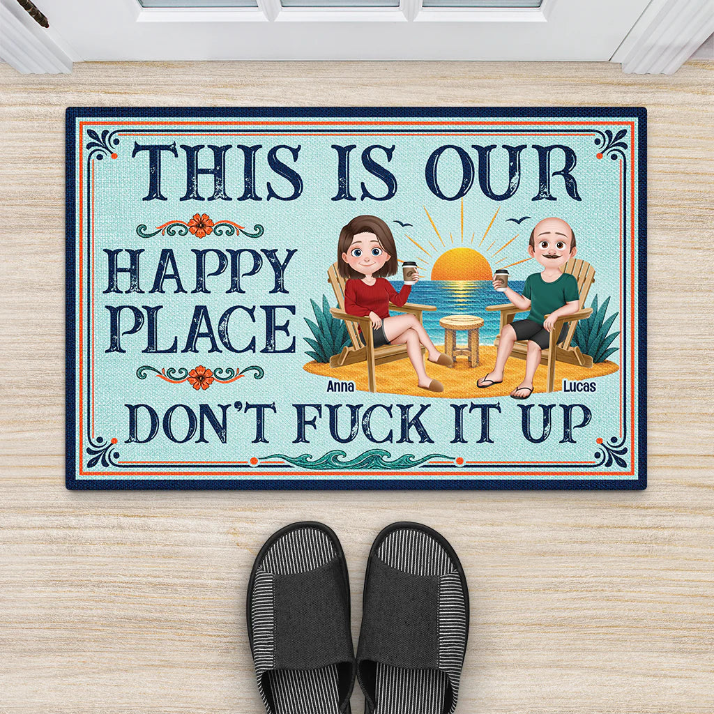 Personalized Couples Doormat personalization view for Couples