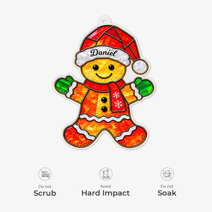 Custom Name Christmas Character Acrylic Ornament - Personalized Holiday Keepsake for Family