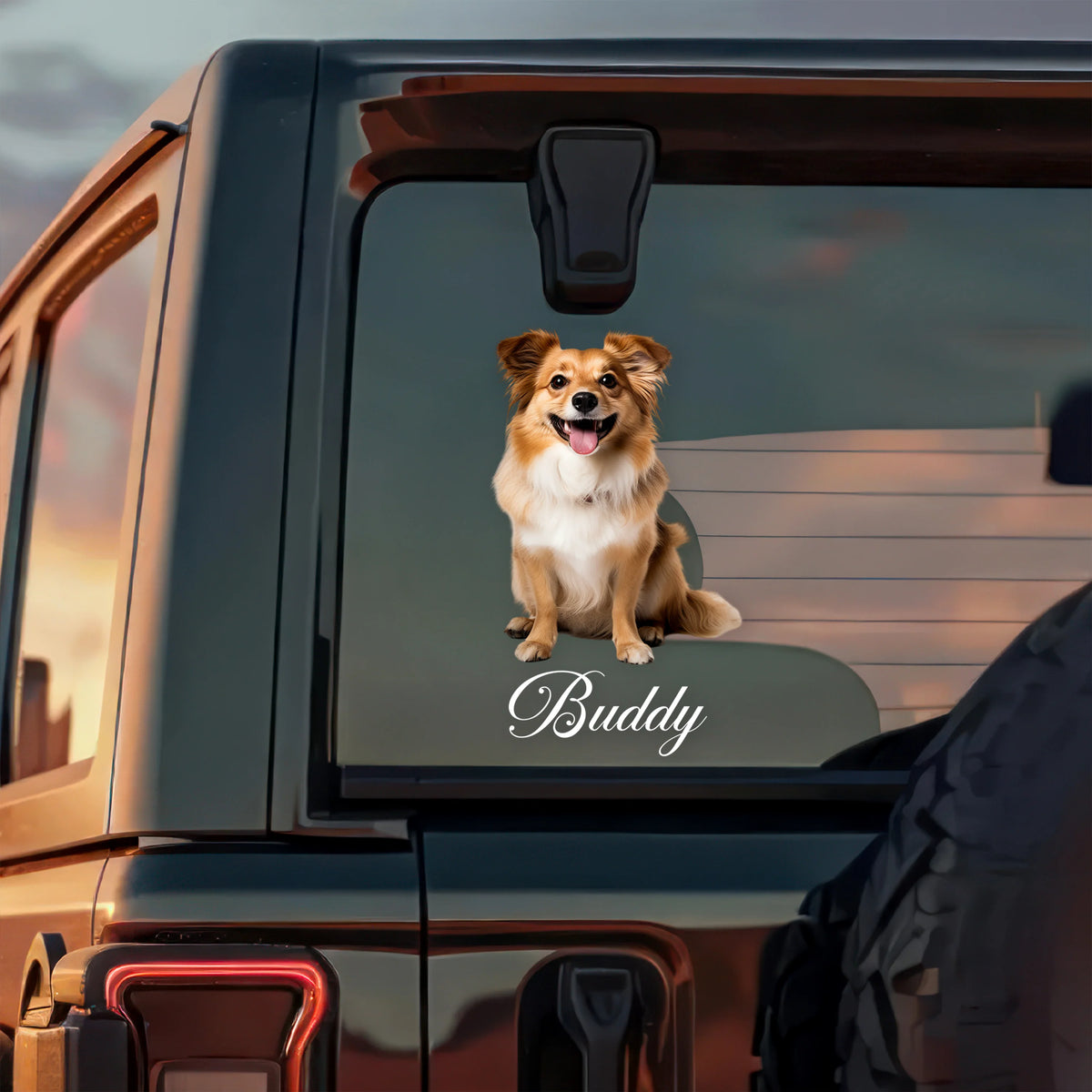 Custom Pet Photo Window Decal - Personalized Dog & Cat Car Sticker for Pet Lovers