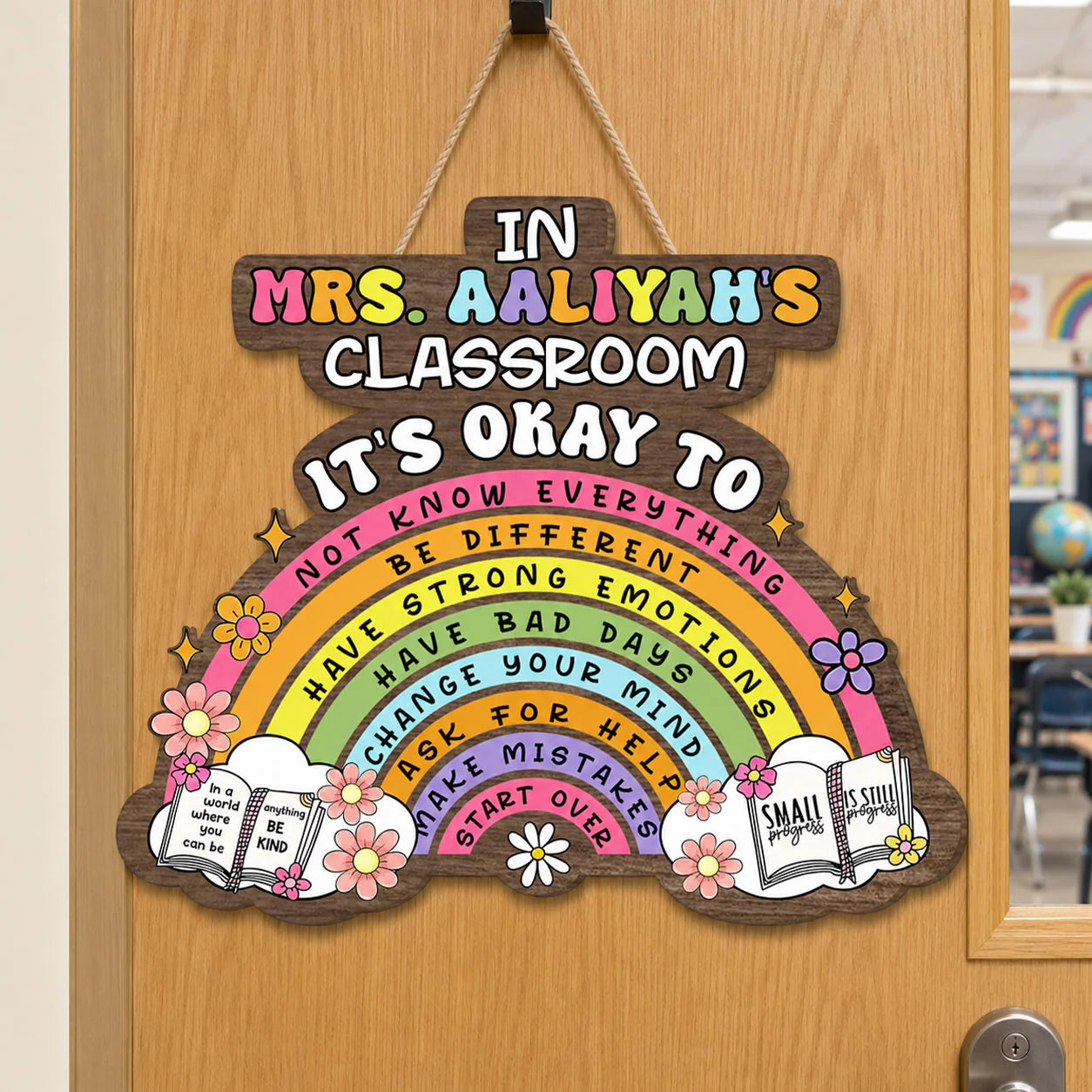 Wood Sign gift-ready design for Teacher