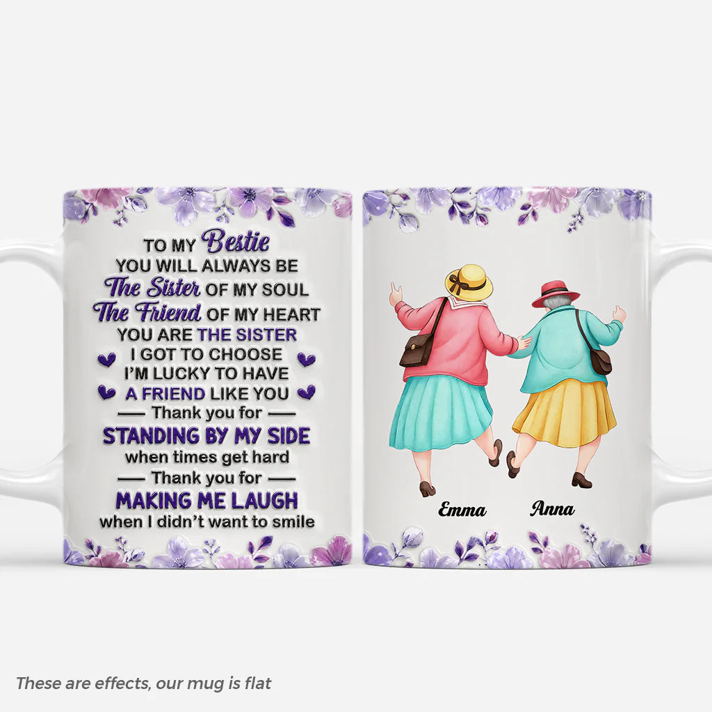 Custom Best Friends Coffee Mug for Best Friends with personalized design details for meaningful gifting