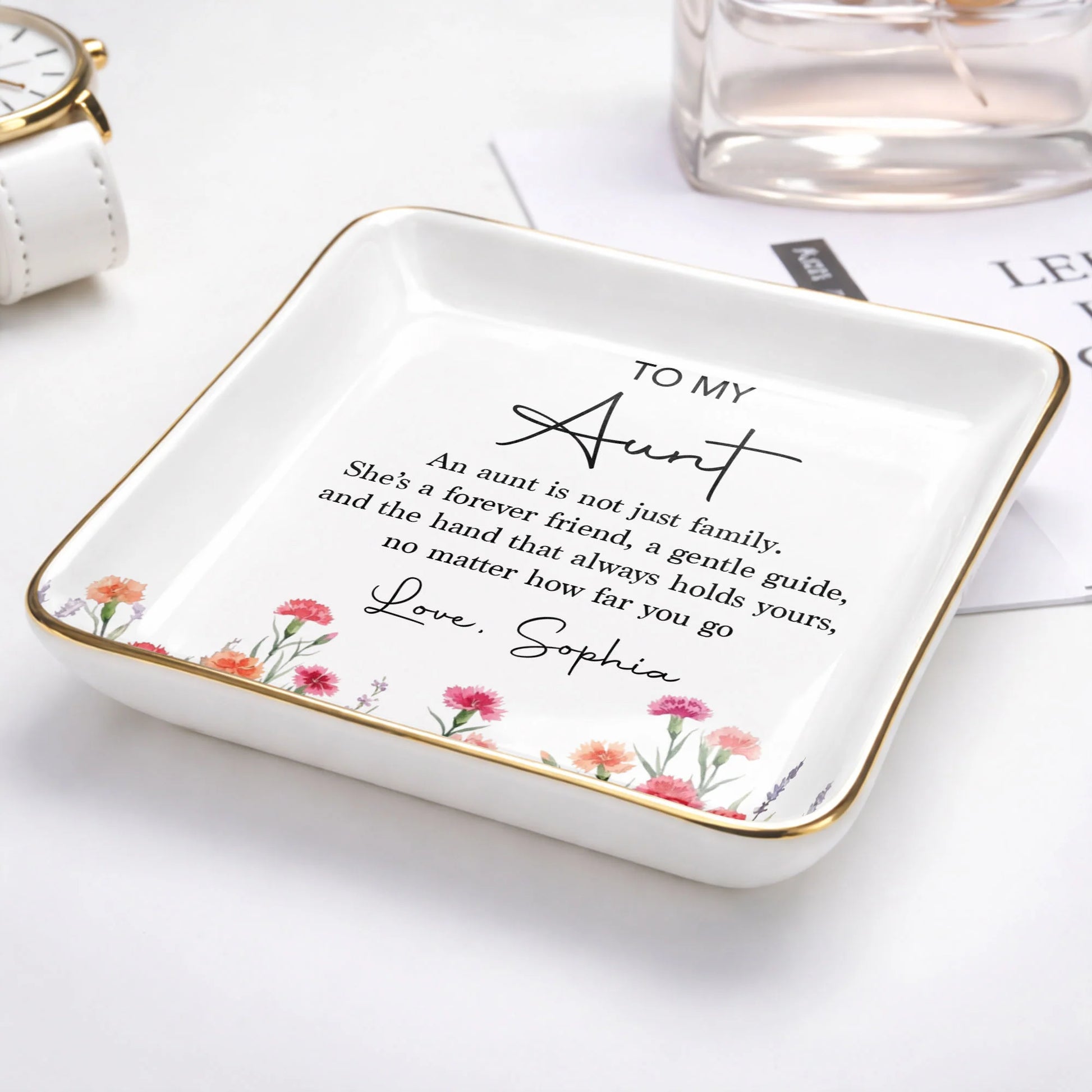 Jewelry Dish gift-ready design for Aunt / Uncle