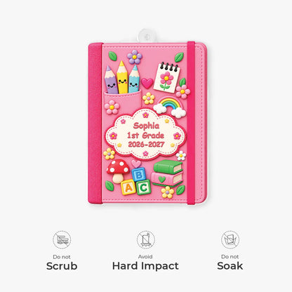 Personalized Notebook Acrylic Ornament - Cute Back to School Keepsake Gift for Kids