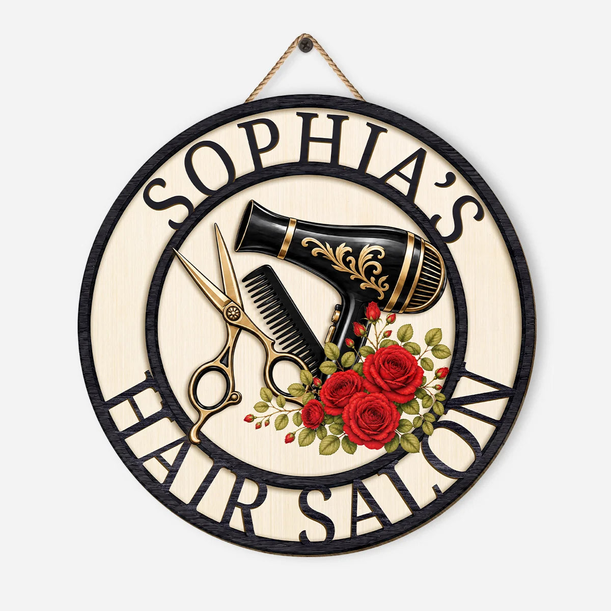 Personalized Hair Stylist Wood Sign - Custom Hair Salon Decor Gift