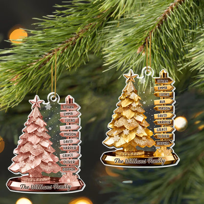 The [Family Name] Family Christmas Tree Ornament