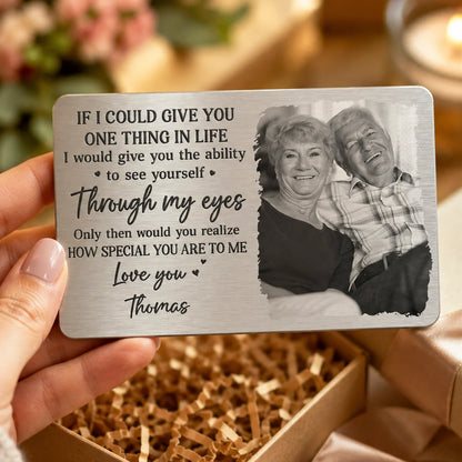 Personalized wallet card with custom photo and love quote for husband and wife anniversary gift image 6