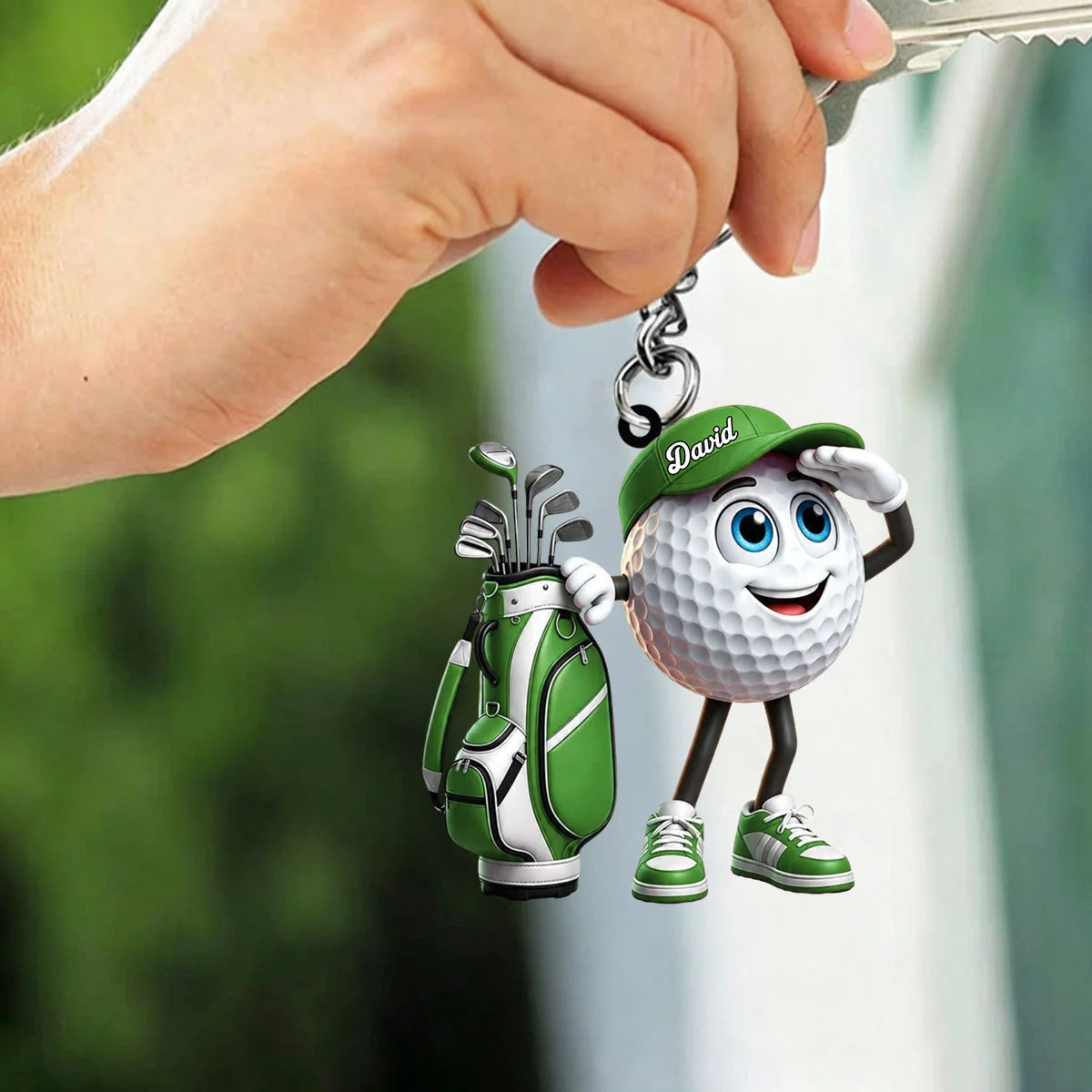 Keychain gift-ready design for Dad