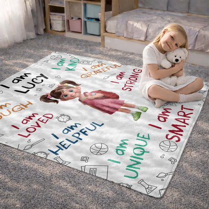 Personalized Kids Affirmation Blanket for Daughter/Granddaughter image 10