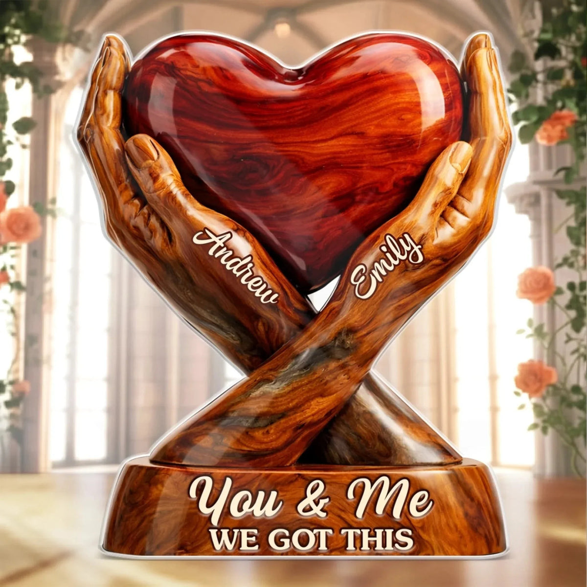 You & Me We Got This Personalized Couple Acrylic Plaque - Custom Anniversary Gift for Husband and Wife