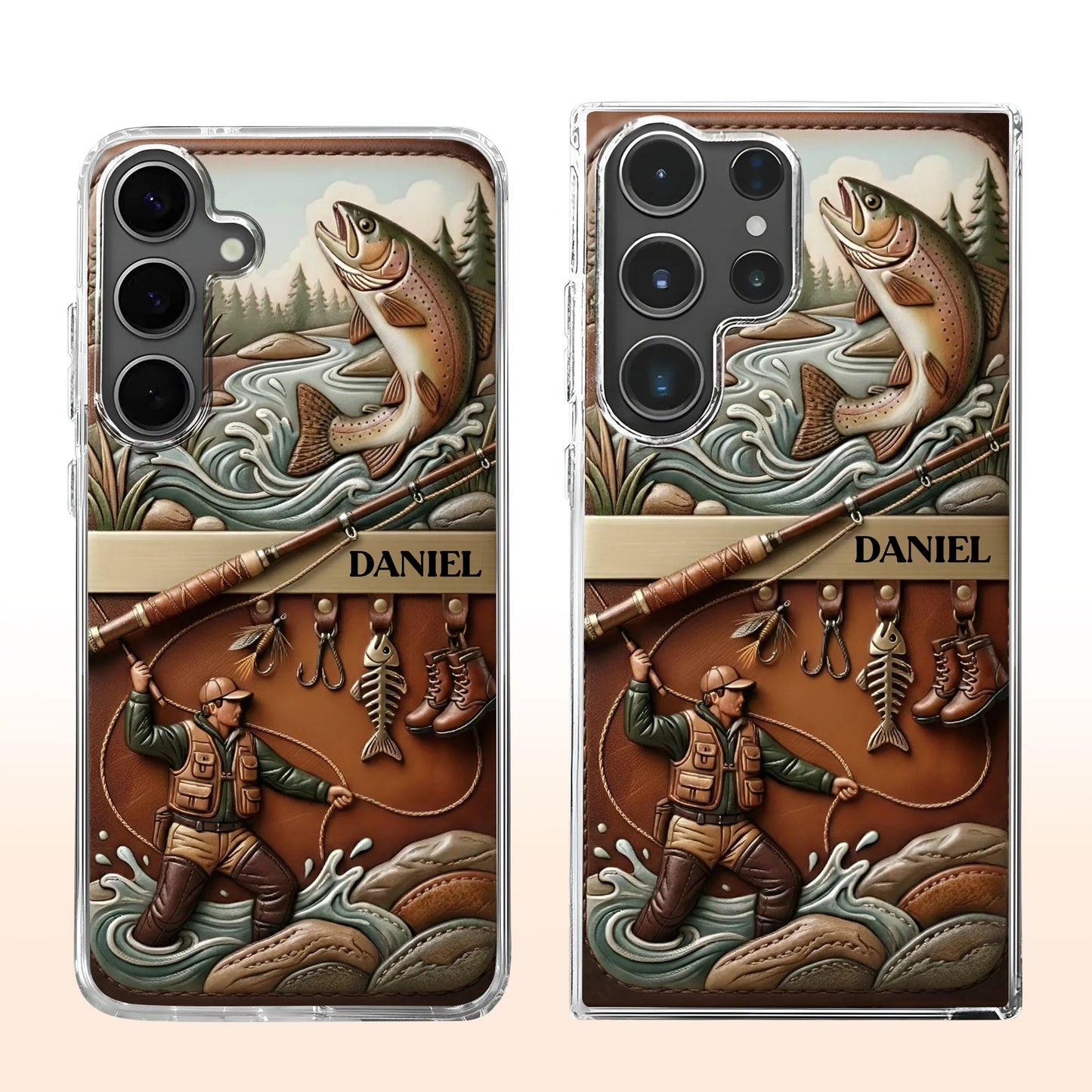 Personalized Fishing Phone Case for Dad with personalized design details for meaningful gifting image 9