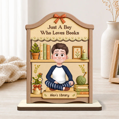 Personalized Book Lover Plaque personalization view for Daughter/Granddaughter