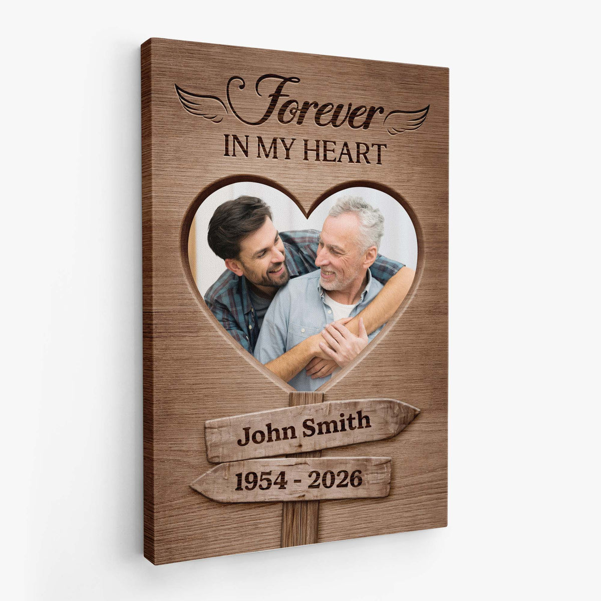 Forever Loved Forever Missed Personalized Canvas / Poster - Custom Memorial Gift for Family