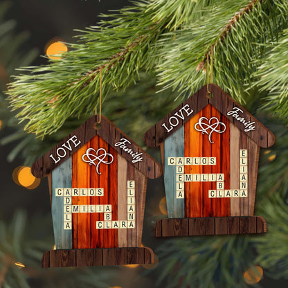 Personalized Family Wooden Ornament for Mom with personalized design details for meaningful gifting image 6