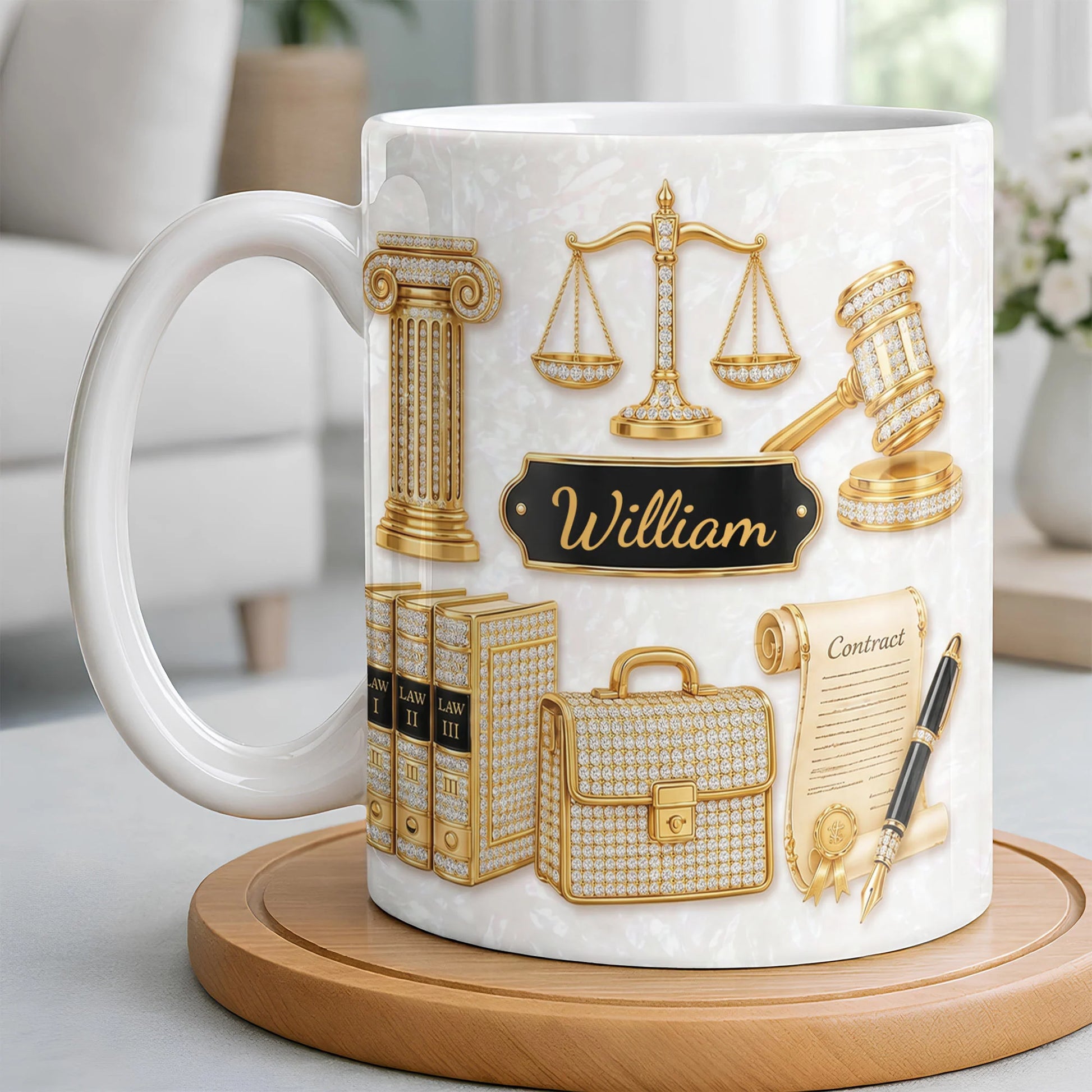 Personalized Lawyer Mug personalization view for Best Friends