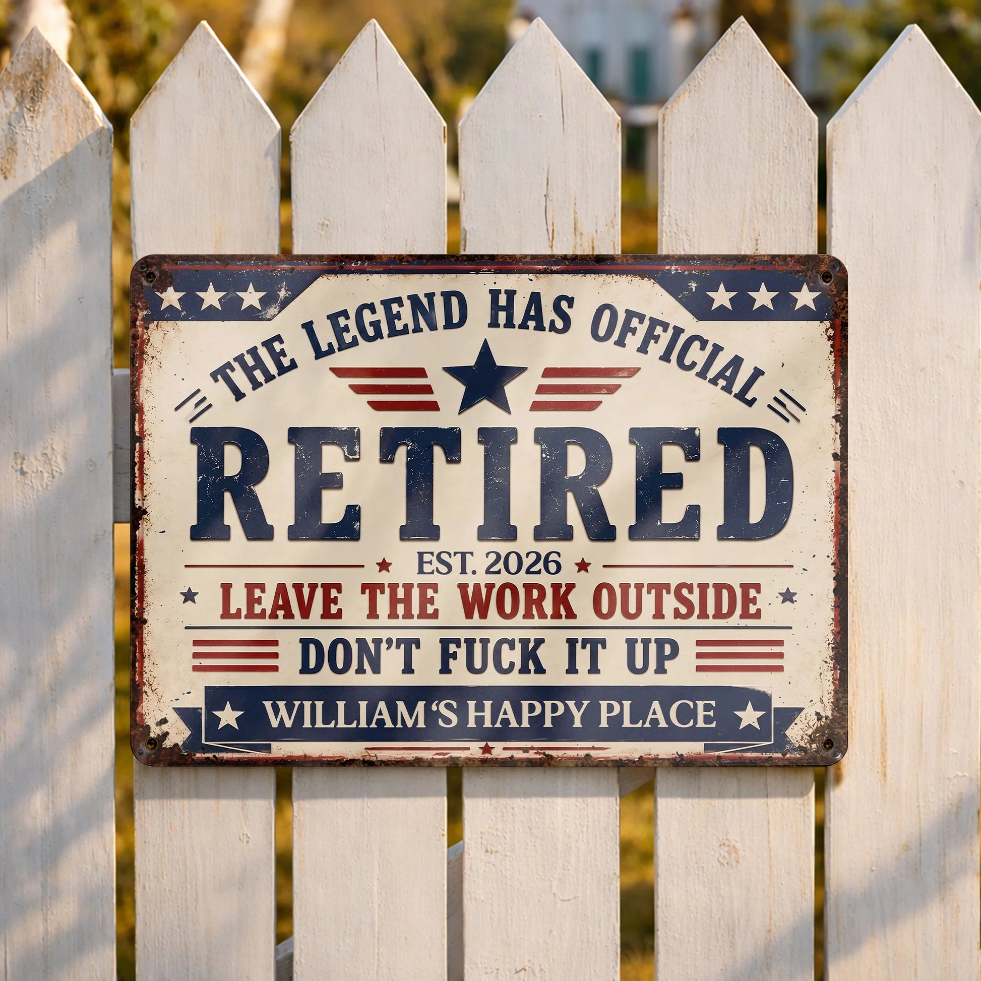 Metal Sign detail view for Dad