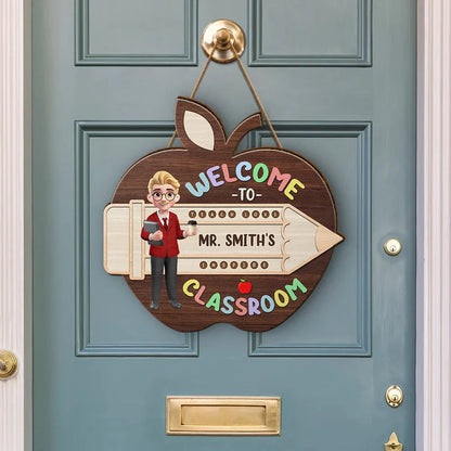 Wood Sign detail view for Teacher