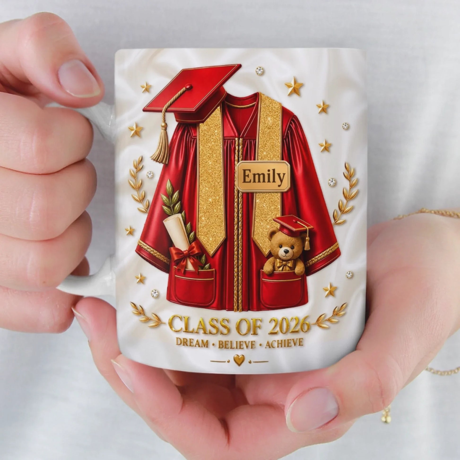 Personalized Graduation Mug for Daughter/Granddaughter with personalized design details for meaningful gifting image 6