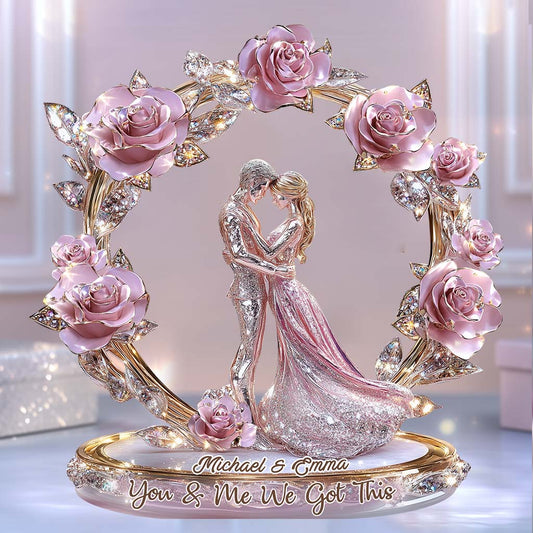 Custom Couple Acrylic Plaque for Couples with personalized design details for meaningful gifting