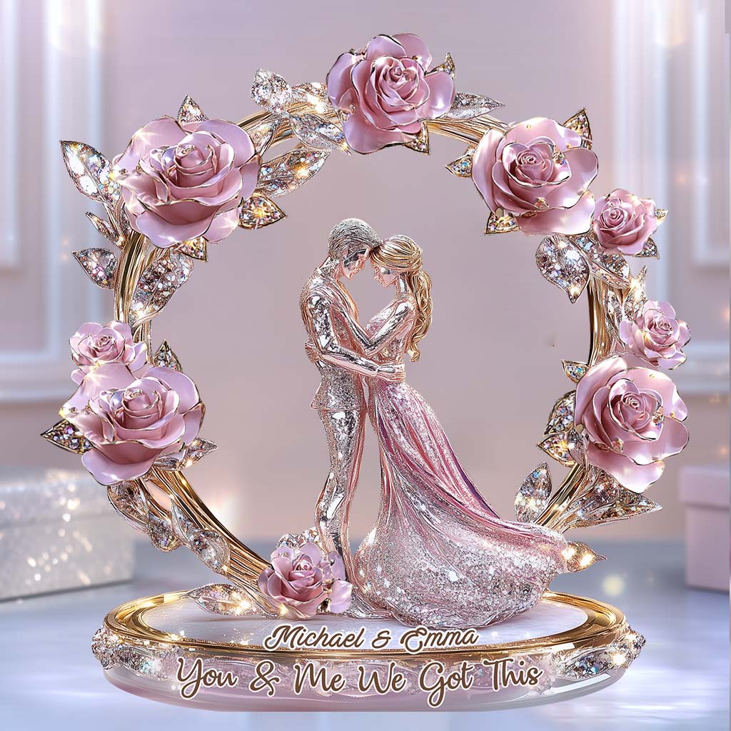 Custom Couple Acrylic Plaque for Couples with personalized design details for meaningful gifting