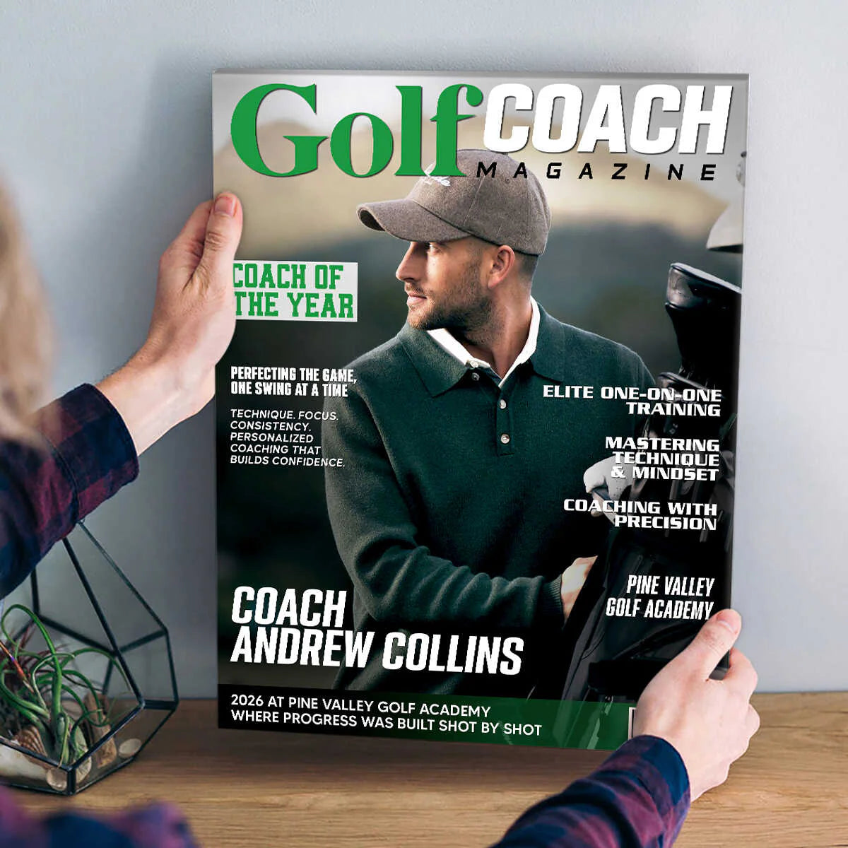 Personalized Golf Coach Gift personalization view for Coworker / Boss