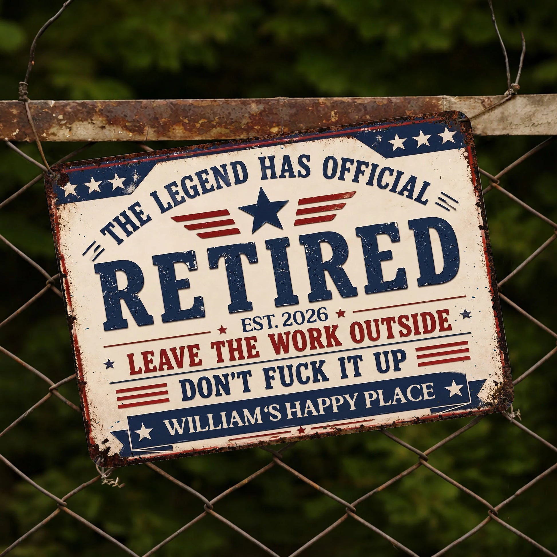 Metal Sign gift-ready design for Dad