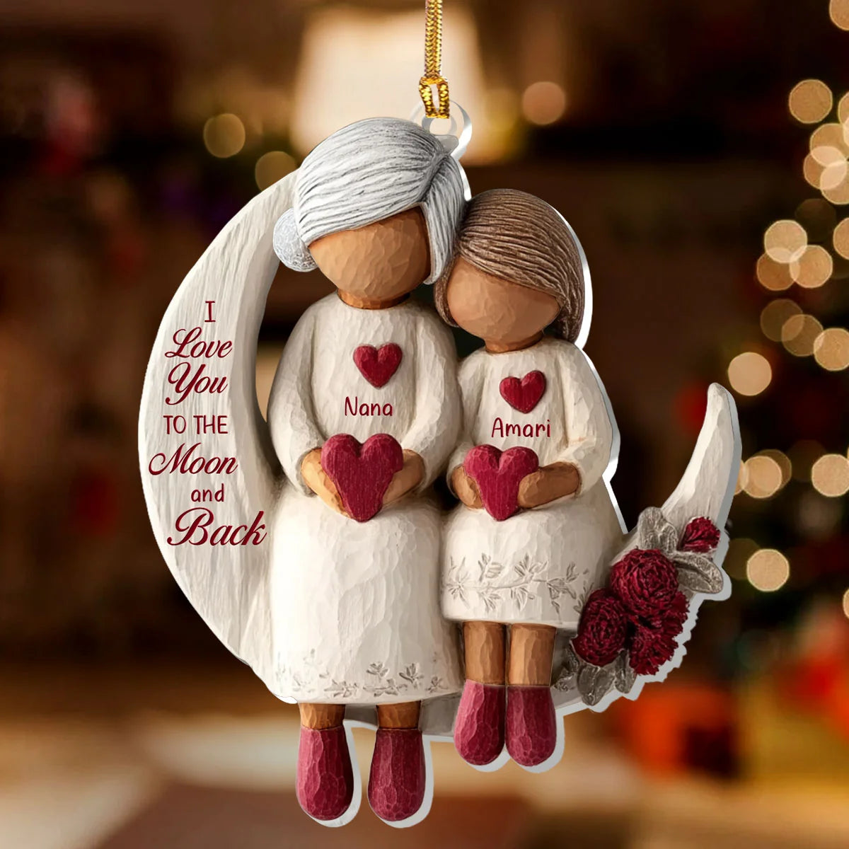 Personalized Grandma Ornament personalization view for Grandma