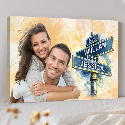 Canvas / Poster gift-ready design for Couples