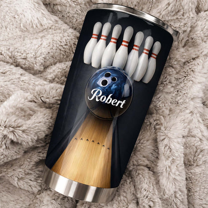 Personalized Bowling Tumbler personalization view for Dad