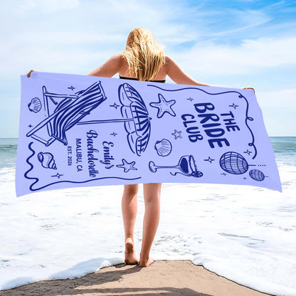 Towel gift-ready design for Bridesmaids / Groomsmen