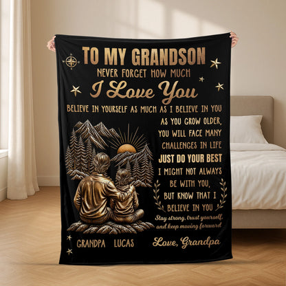 Just Do Your Best Personalized Blanket - Custom Gift for Son/Daughter