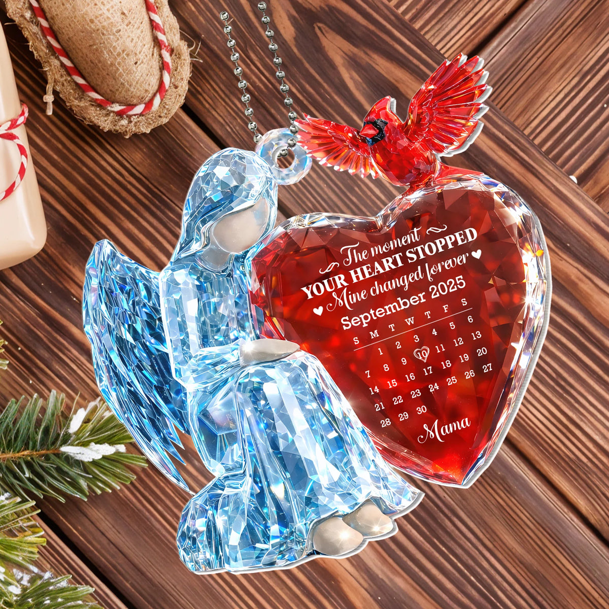 The Moment Your Heart Stopped, Angel And Heart Ornament