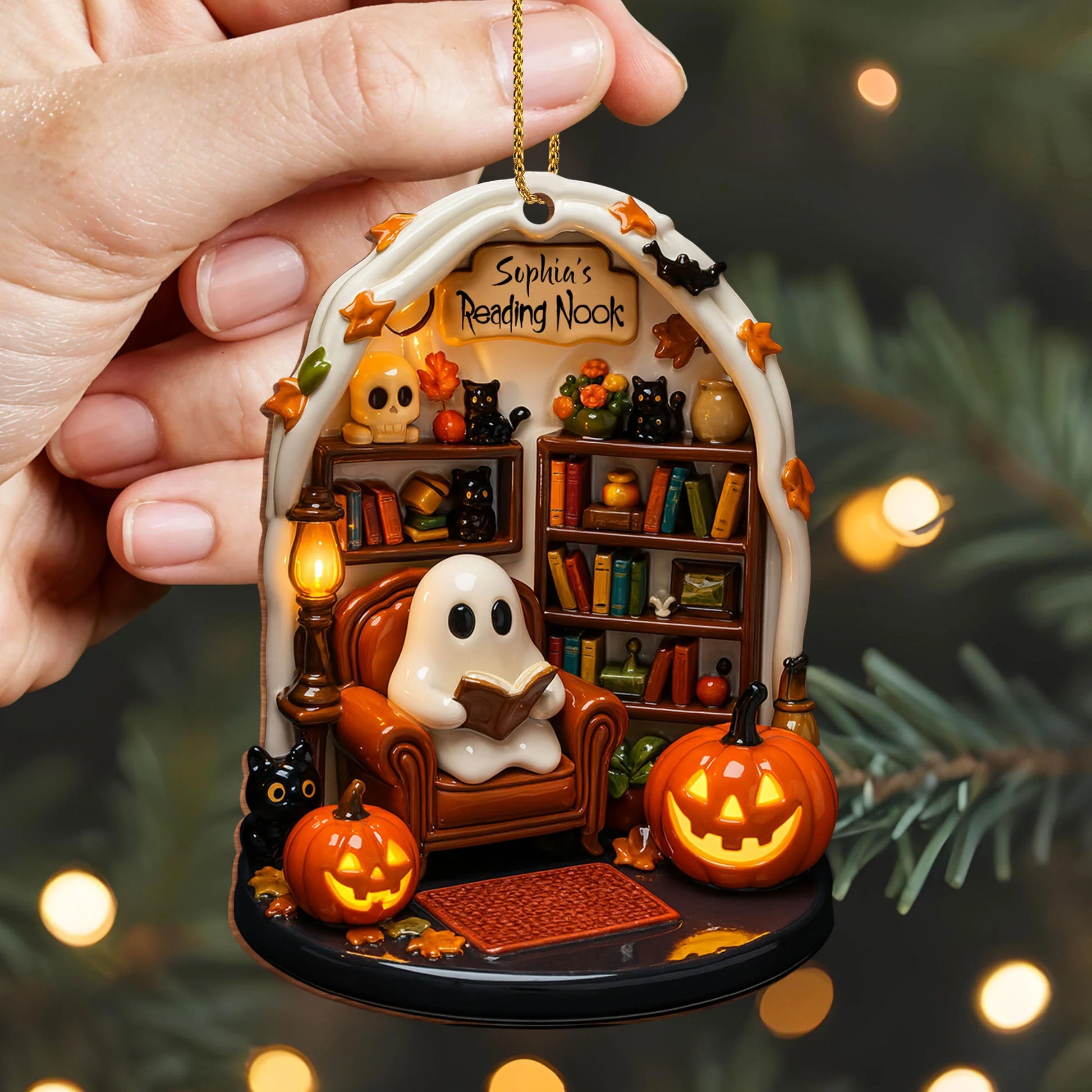 Wooden Ornament detail view for Cat Lovers