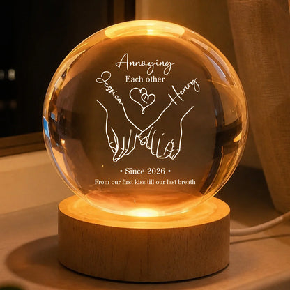 Custom Couples Crystal Ball personalization view for Couples