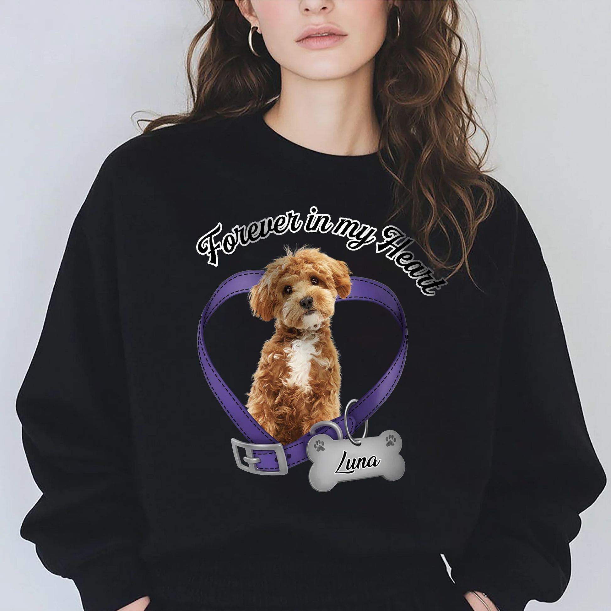 Forever In My Heart - Custom Pet Photo Memorial T-Shirt