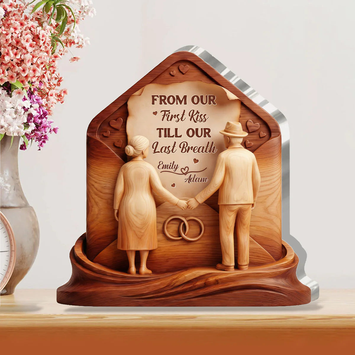 Custom Couples Anniversary Acrylic Plaque personalization view for Couples
