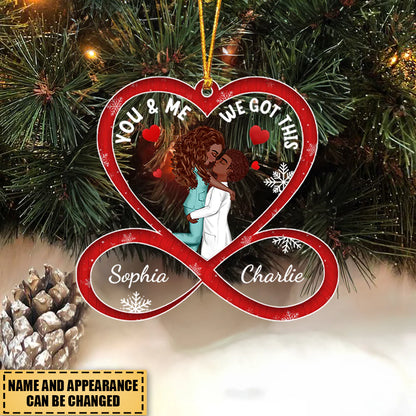 Personalized Couple Ornament personalization view for Couples