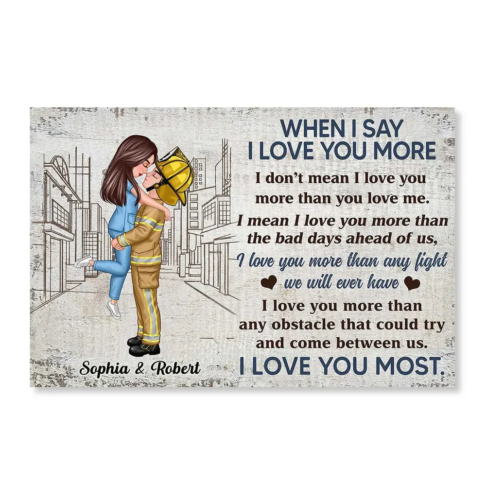 Custom Couple Poster for Wife with personalized design details for meaningful gifting
