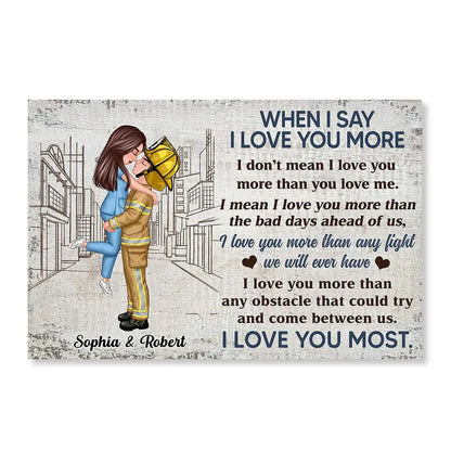 Custom Couple Poster for Wife with personalized design details for meaningful gifting