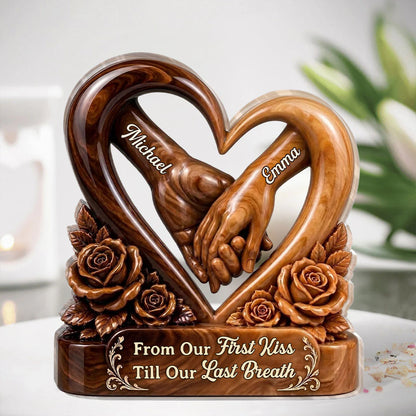 Personalized Couple Acrylic Plaque for Wife with personalized design details for meaningful gifting