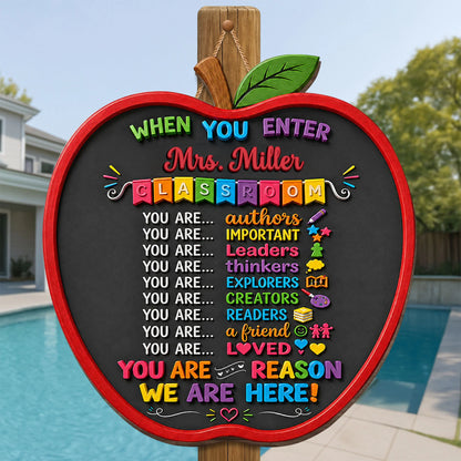 Wood Sign gift-ready design for Teacher