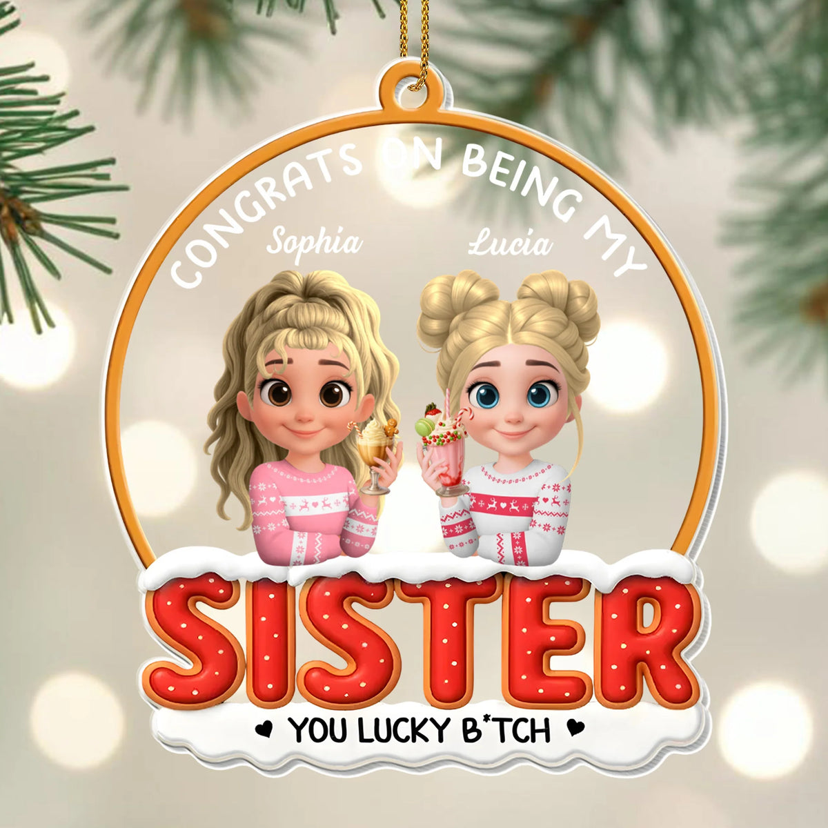 Congrats On Being My Sister, Festive Clothing and Cake