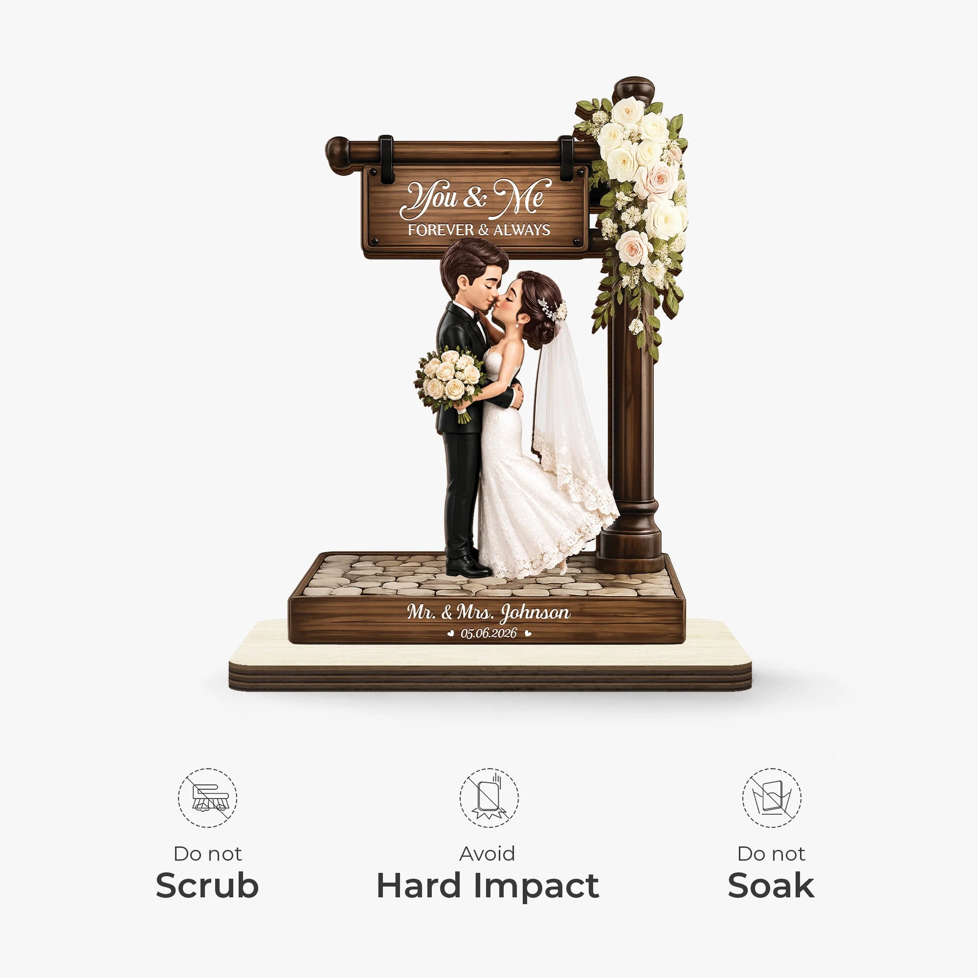 Plaque gift-ready design for Couples