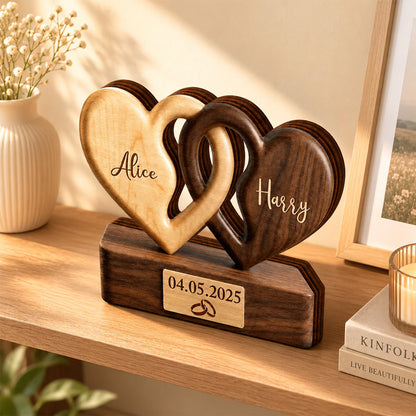 Custom Couple Anniversary Plaque personalization view for Wife