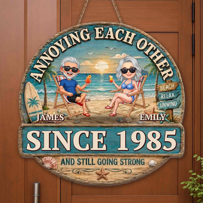 Wood Sign detail view for Couples