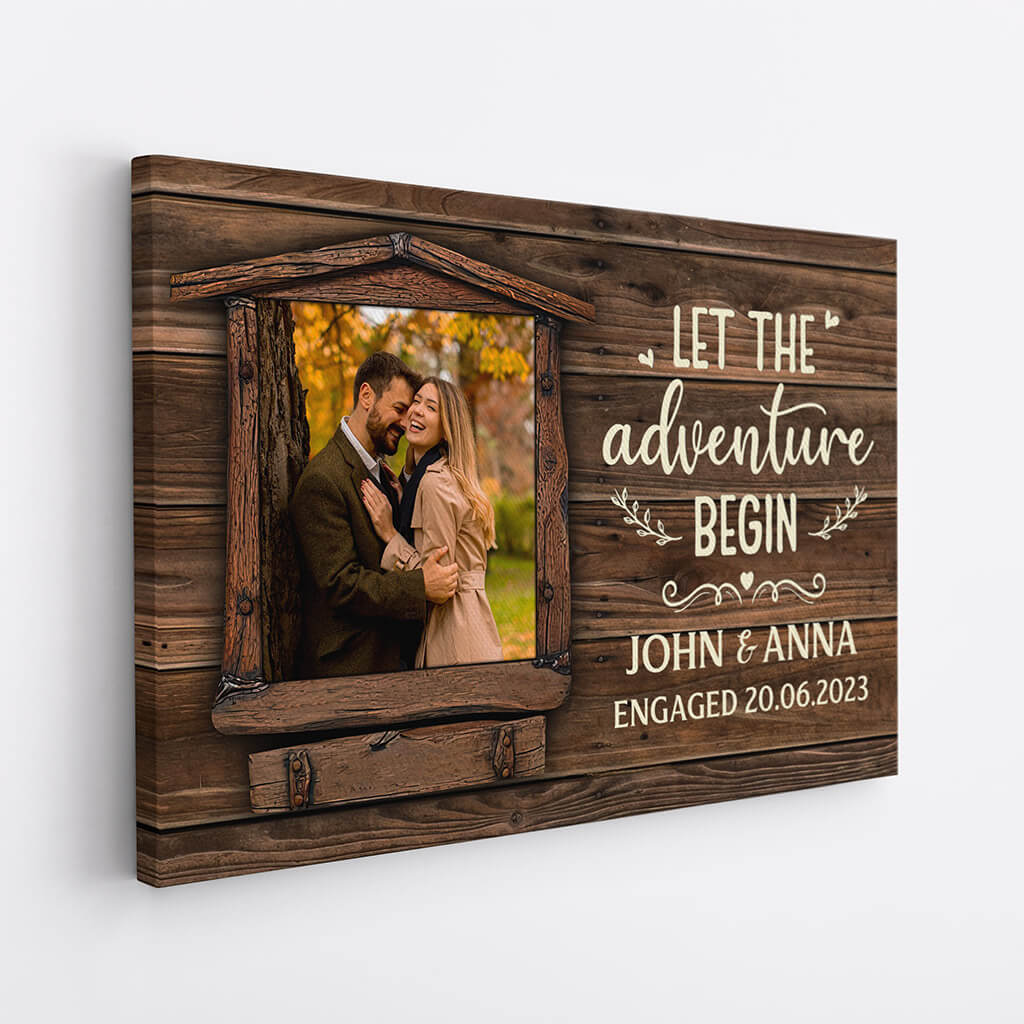 Personalised Let The Adventure Begin Canvas - PRINTS10