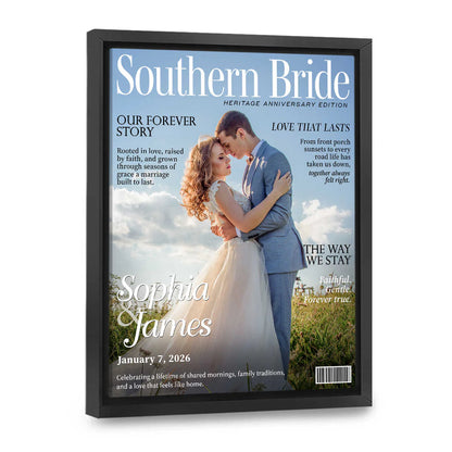 Custom Wedding Canvas for Wife with personalized design details for meaningful gifting image 8