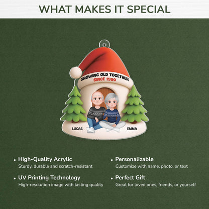 "Annoying Each Other Since" Personalized Acrylic Ornament - Christmas Keepsake for Couples