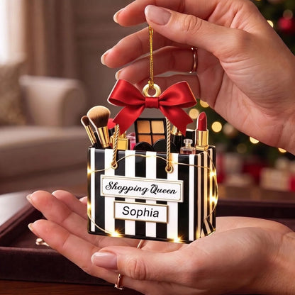 Makeup Christmas Ornament personalization view for Best Friends