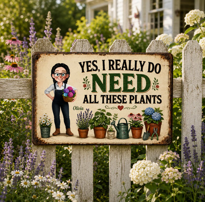 Personalized Garden Sign for Mom with personalized design details for meaningful gifting